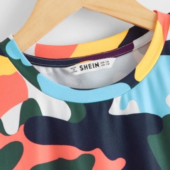 SHEIN Boys Short Sleeve Camo Top - Picture 4 of 6